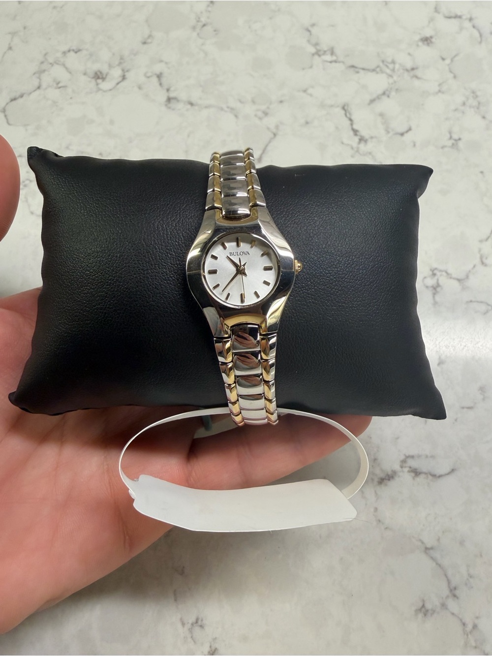 Bulova Ladies Two-Tone Silver and Gold Link Watch